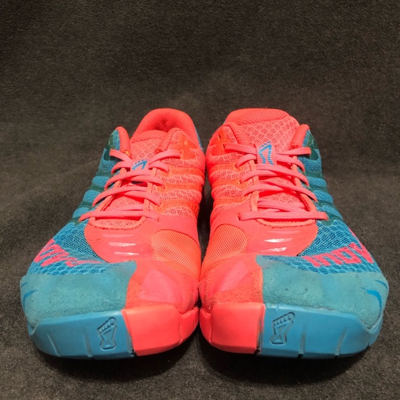 Inov8 F Lite 235 Rope Tec Womens Size 8.5 Blue Pink Coral Training Running Shoes - Picture 2 of 11
